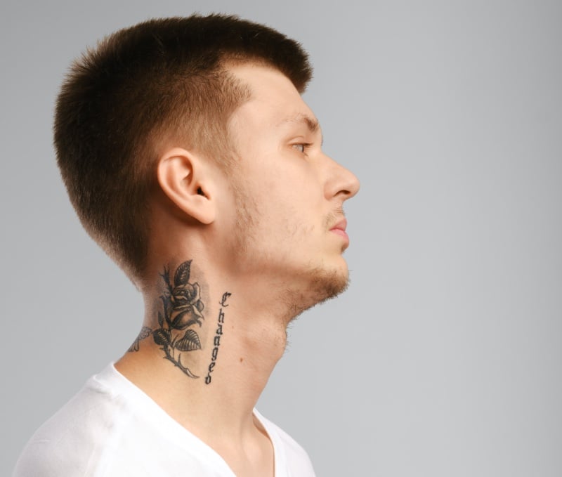 "PURE" Neck Lettering